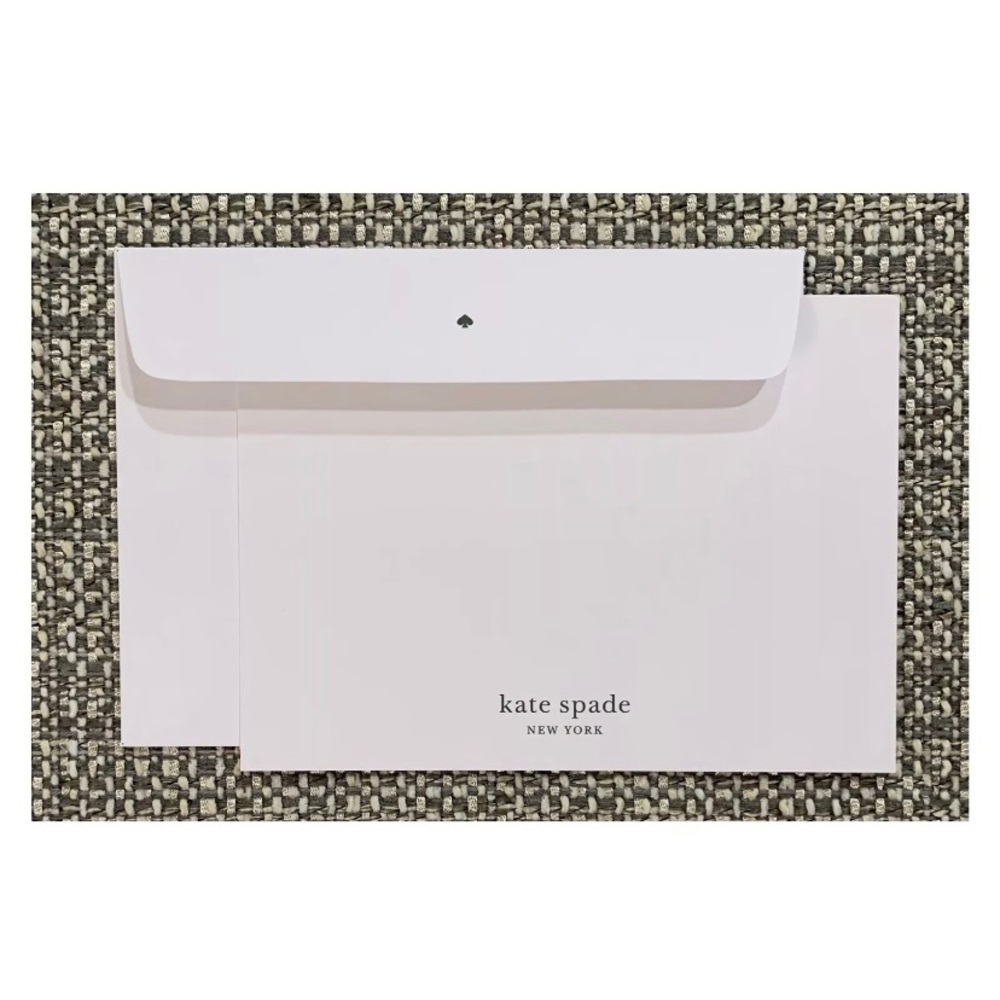 New Kate Spade 1 Medium Gift Box/1 Sticker/2 Tissues/1 Ribbon/1 Card/1 Envelope - Picture 6 of 7
